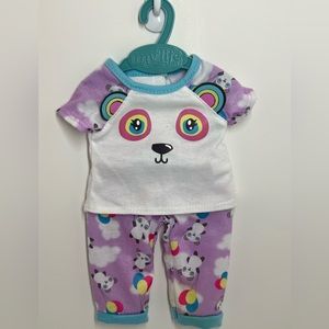 My Life doll panda pajamas